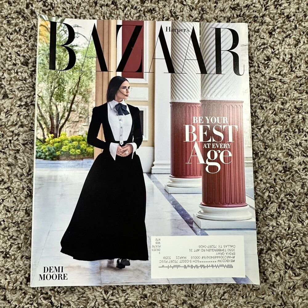 Harper's Bazaar Magazine October 2019 Demi Moore Kris Jenner Yolanda Hadid